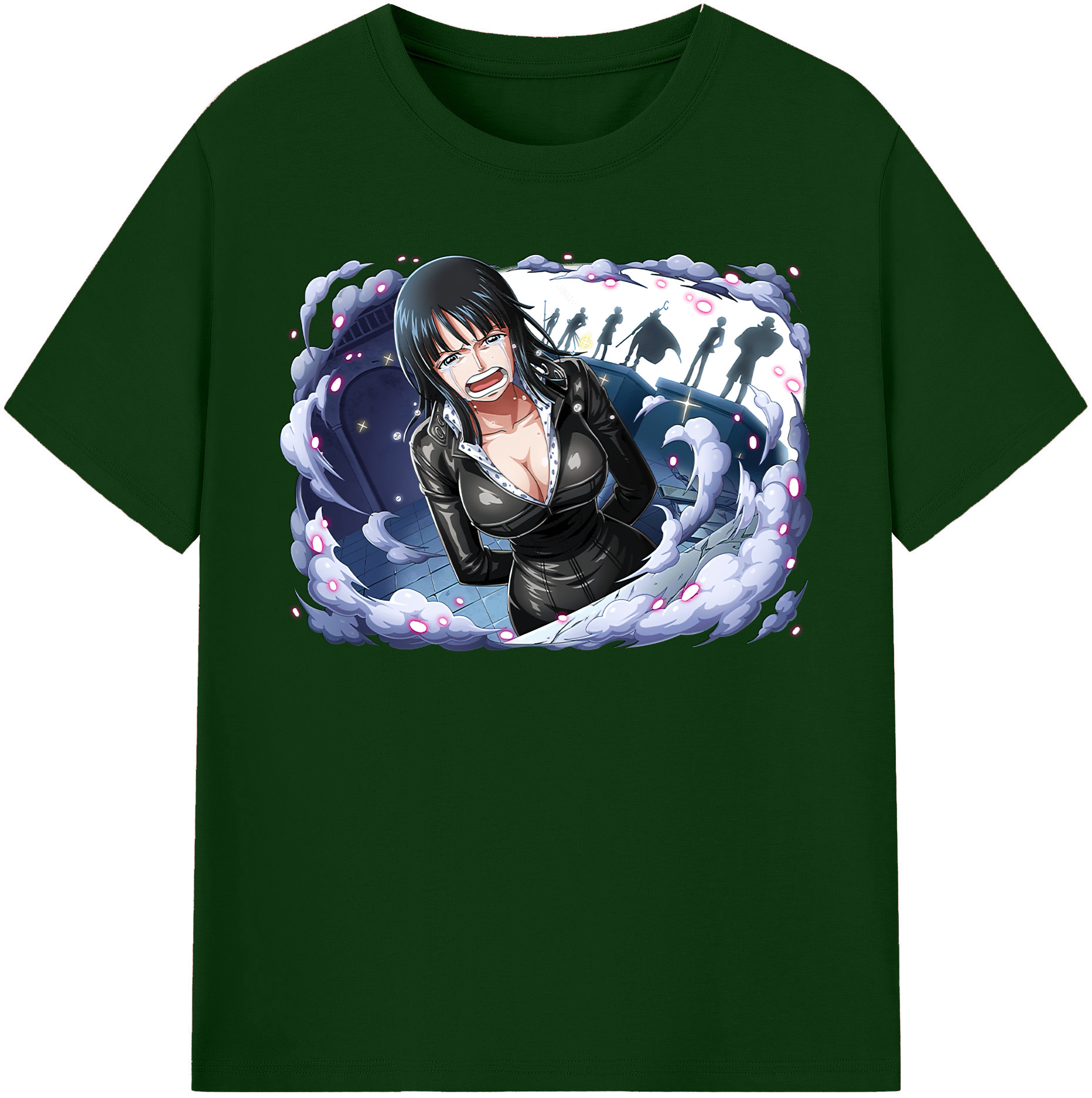 ワンピース ニコ・ロビン ONE PIECE Nico Robin 綿100％半袖Tシャツ（フロントプリント）